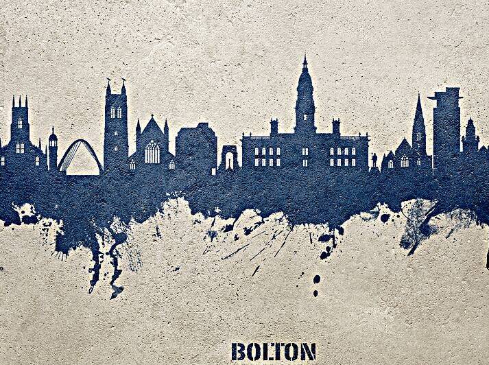 Bolton England Skyline by Michael Tompsett
