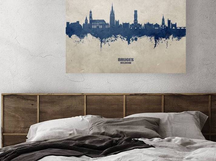 Bruges Belgium Skyline by Michael Tompsett