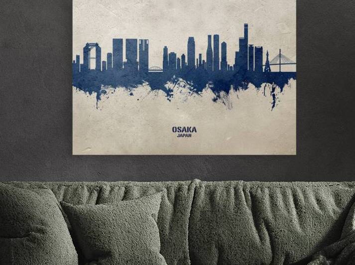 Osaka Japan Skyline by Michael Tompsett