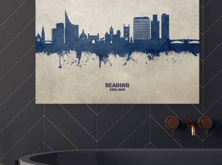 Reading England Skyline by Michael Tompsett