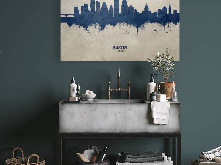 Austin Texas Skyline by Michael Tompsett