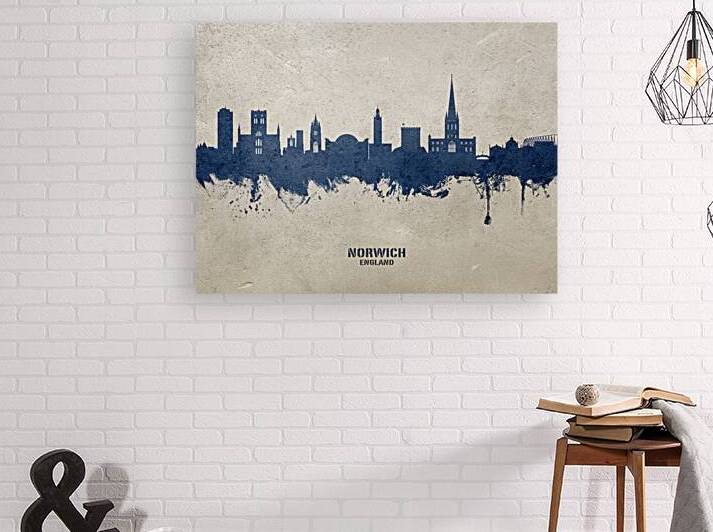 Norwich England Skyline by Michael Tompsett