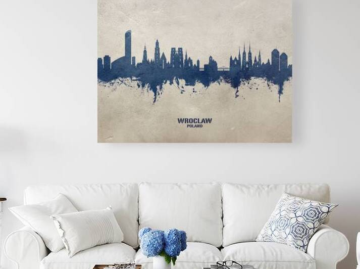 Wroclaw Poland Skyline by Michael Tompsett