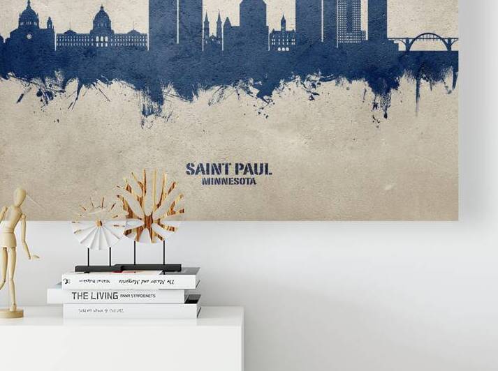 Saint Paul Minnesota Skyline by Michael Tompsett