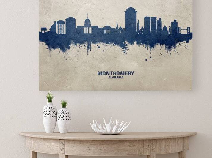Montgomery Alabama Skyline by Michael Tompsett
