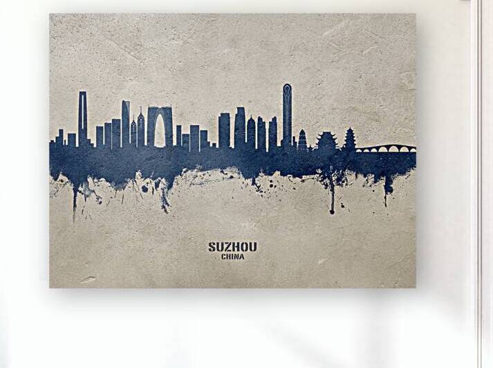 Suzhou China Skyline by Michael Tompsett