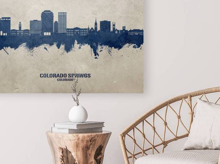 Colorado Springs Colorado Skyline by Michael Tompsett