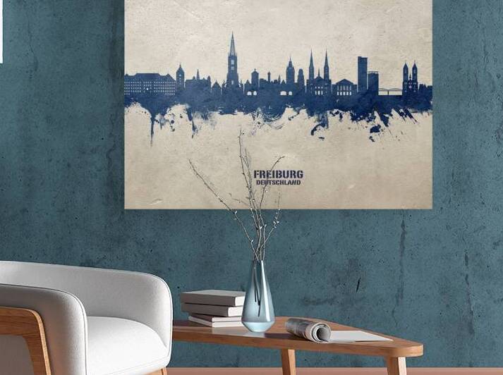 Freiburg Germany Skyline by Michael Tompsett