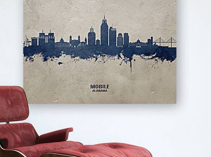 Mobile Alabama Skyline by Michael Tompsett