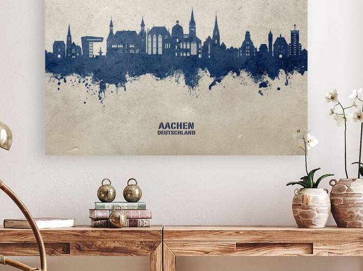 Aachen Germany Skyline by Michael Tompsett