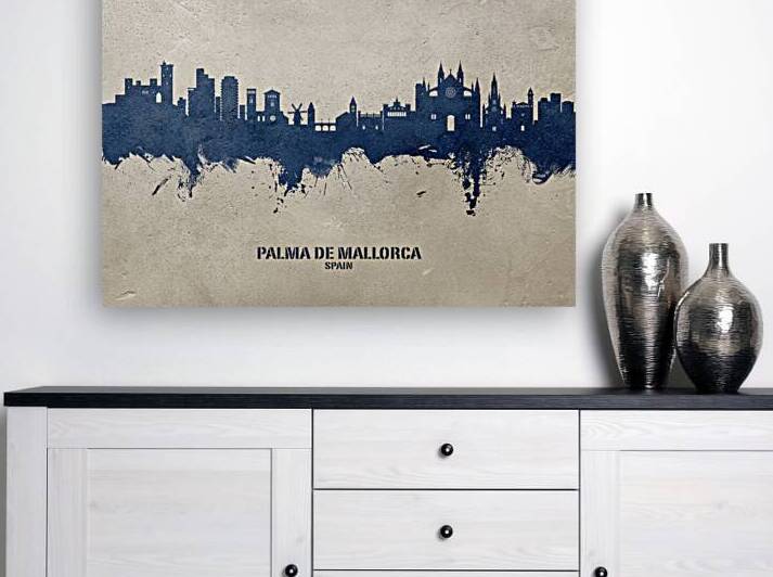 Palma de Mallorca Spain Skyline by Michael Tompsett
