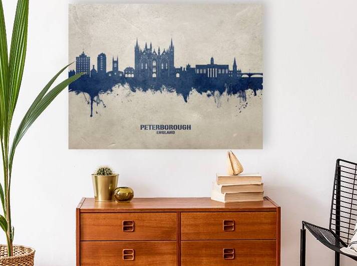 Peterborough England Skyline by Michael Tompsett