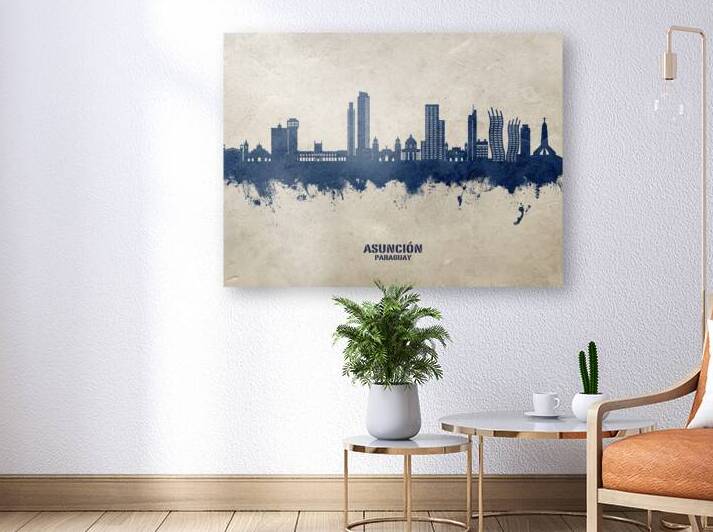 Asuncion Paraguay Skyline by Michael Tompsett