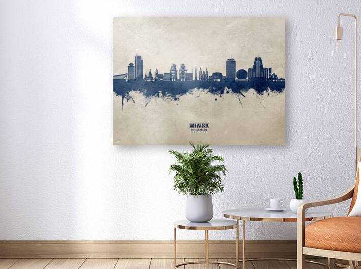 Minsk Belarus Skyline by Michael Tompsett