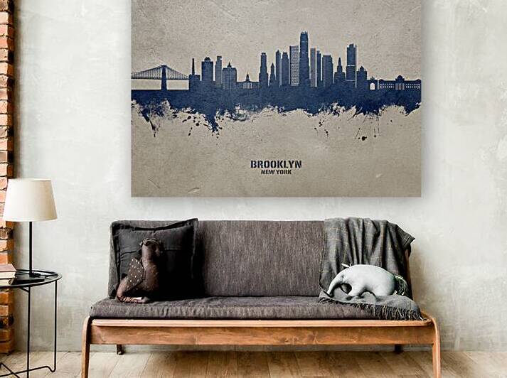 Brooklyn New York Skyline by Michael Tompsett