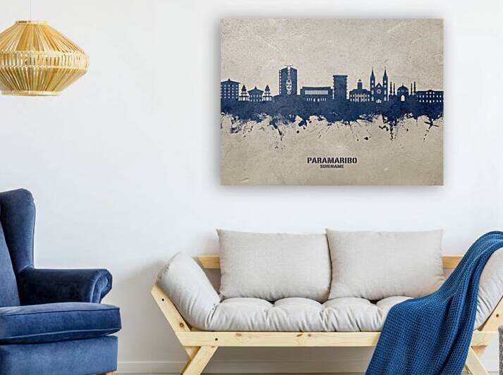 Paramaribo Suriname Skyline by Michael Tompsett