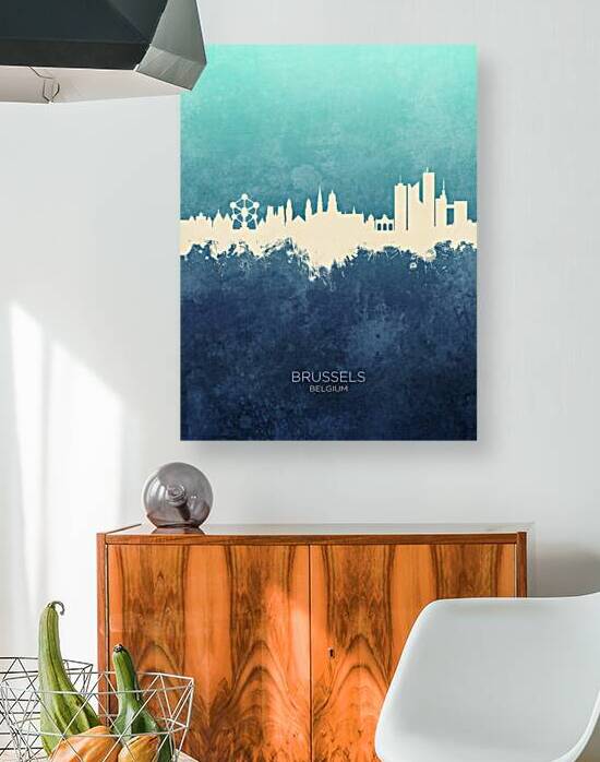 Brussels Belgium Skyline by Michael Tompsett