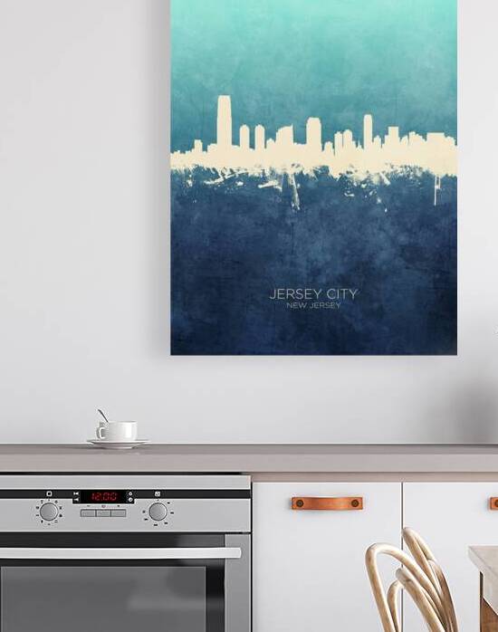 Jersey City New Jersey Skyline by Michael Tompsett