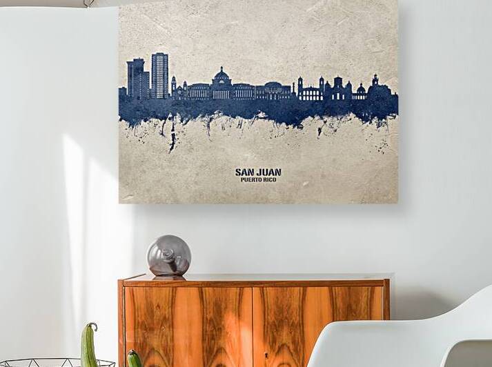 San Juan Puerto Rico Skyline by Michael Tompsett