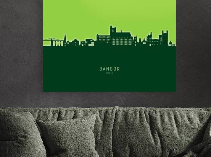 Bangor Wales Skyline by Michael Tompsett