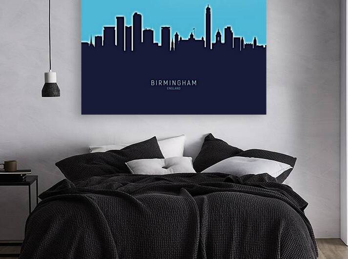 Birmingham England Skyline by Michael Tompsett