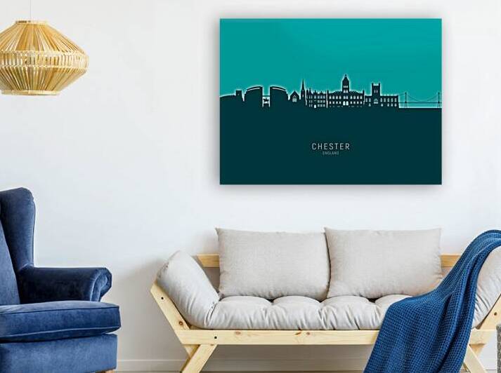 Chester England Skyline by Michael Tompsett