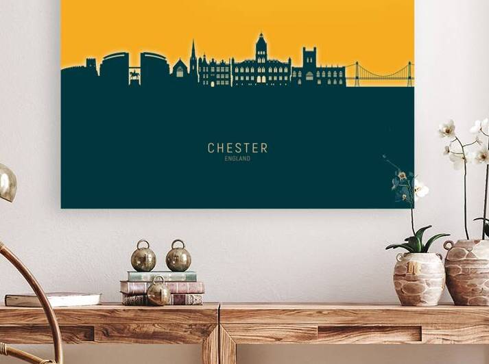 Chester England Skyline by Michael Tompsett