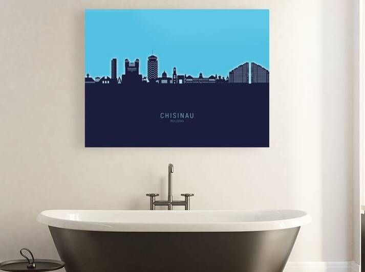 Chisinau Moldova Skyline by Michael Tompsett