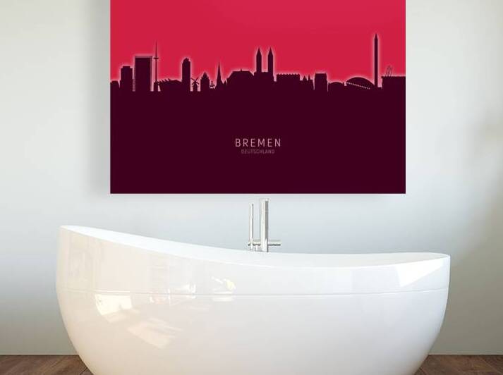 Bremen Germany Skyline by Michael Tompsett