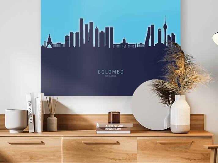Colombo Sri Lanka Skyline by Michael Tompsett
