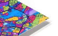 Manchester Skyline Map HD Metal print