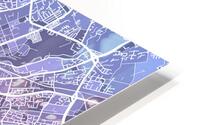 Manchester Skyline Map HD Metal print