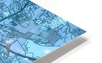 Glasgow Skyline Map HD Metal print