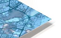 Manchester Skyline Map HD Metal print