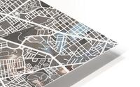 Washington DC Skyline Map HD Metal print