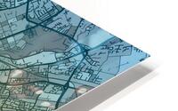Manchester Skyline Map HD Metal print