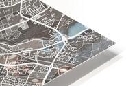 Manchester Skyline Map HD Metal print