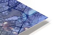 Manchester Skyline Map HD Metal print