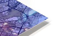Manchester Skyline Map HD Metal print