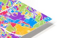 Glasgow Skyline Map HD Metal print