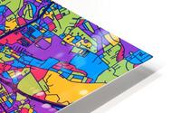 Glasgow Skyline Map HD Metal print
