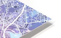 Dublin Skyline Map HD Metal print