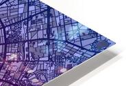 Berlin Skyline Map HD Metal print