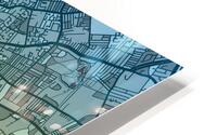 Liverpool Skyline Map HD Metal print