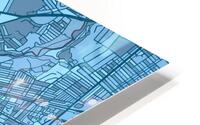 Newcastle Skyline Map HD Metal print