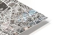 Hamburg Skyline Map HD Metal print