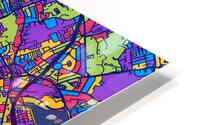 Dublin Skyline Map HD Metal print