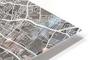 Liverpool Skyline Map HD Metal print