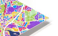Dublin Skyline Map HD Metal print