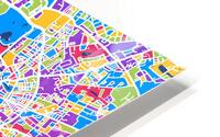 Hamburg Skyline Map HD Metal print